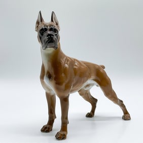 Rosenthal Porcelain Figurine, Boxer Dog