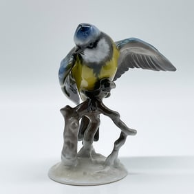 Rosenthal Porcelain Figurine of A Blue Tit Bird