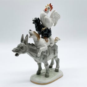 Hutschenreuther Porcelain Figurine, The Bremen Town Musician