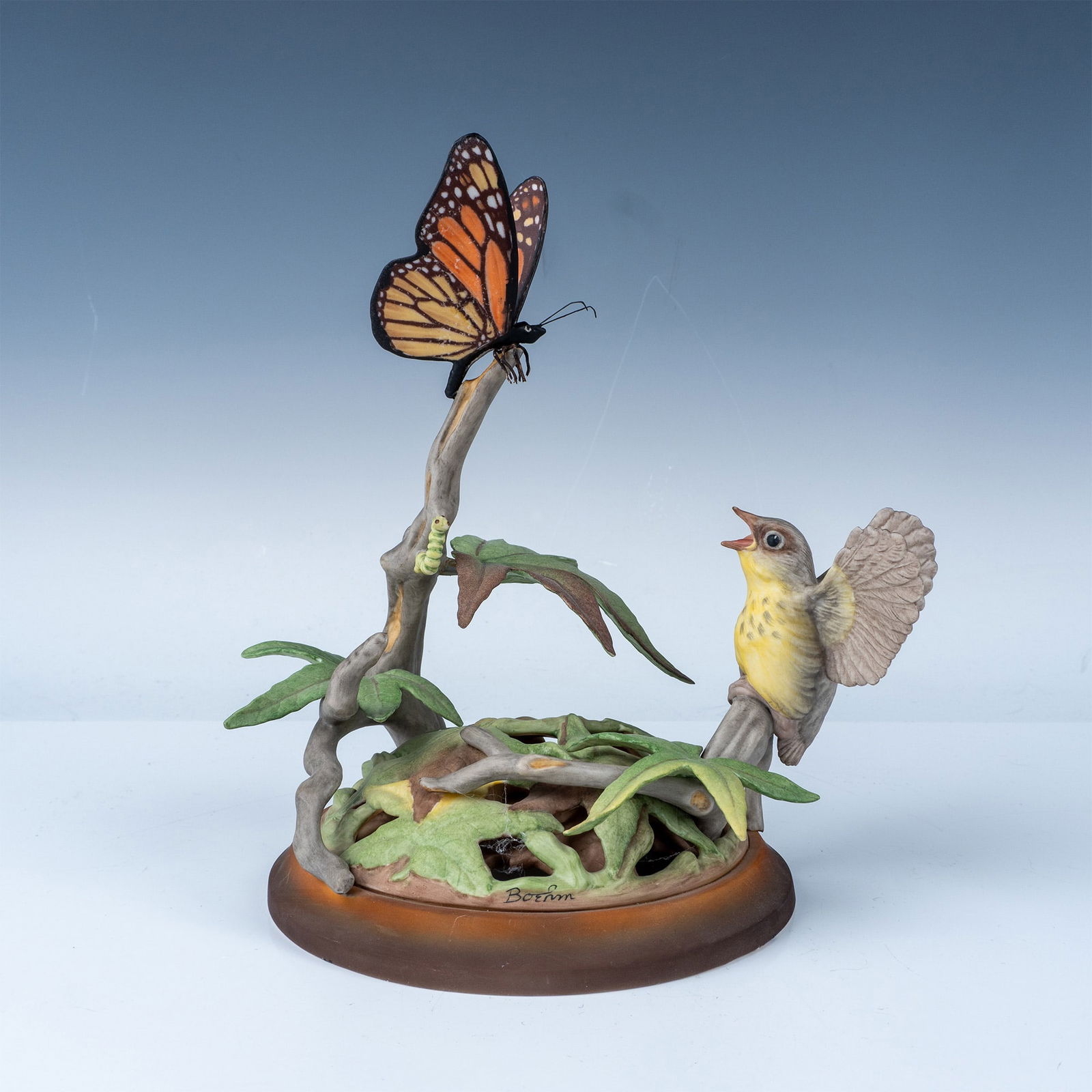 Boehm Limited Edition Figurine, Bird and Monarch Butterfly (1 of 5)