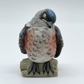 Boehm Porcelain Figurine, Nestling Bluebird