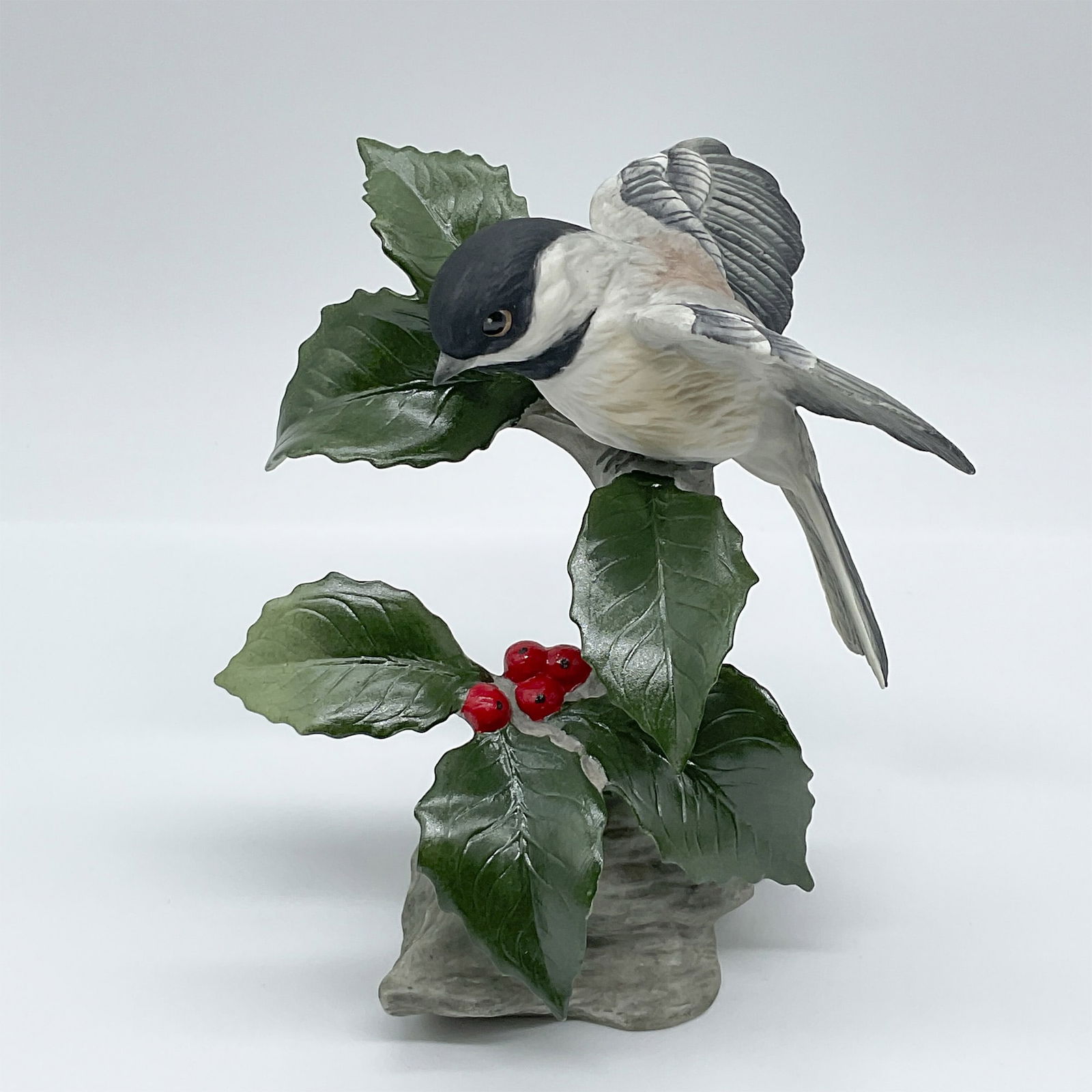 Boehm "Chickadee with Holly" Porcelain Figurine (1 of 3)