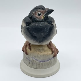 Boehm Hedgehog Magpie Figurine