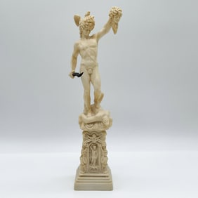 Neoclassical Style Figurine of Perseus with Medusa?s Head