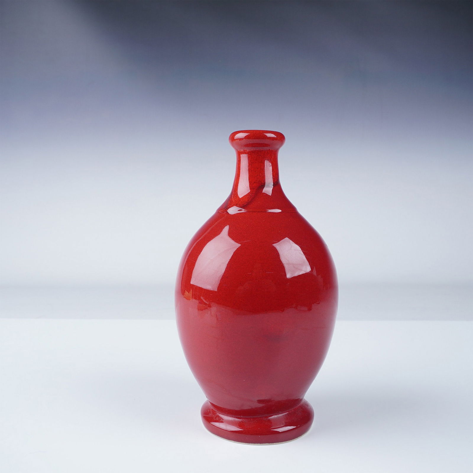 Bleu d'Argile Red Glazed Ceramic Vase (1 of 4)