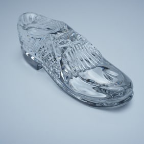 Waterford Crystal Golf Shoe Paperweight