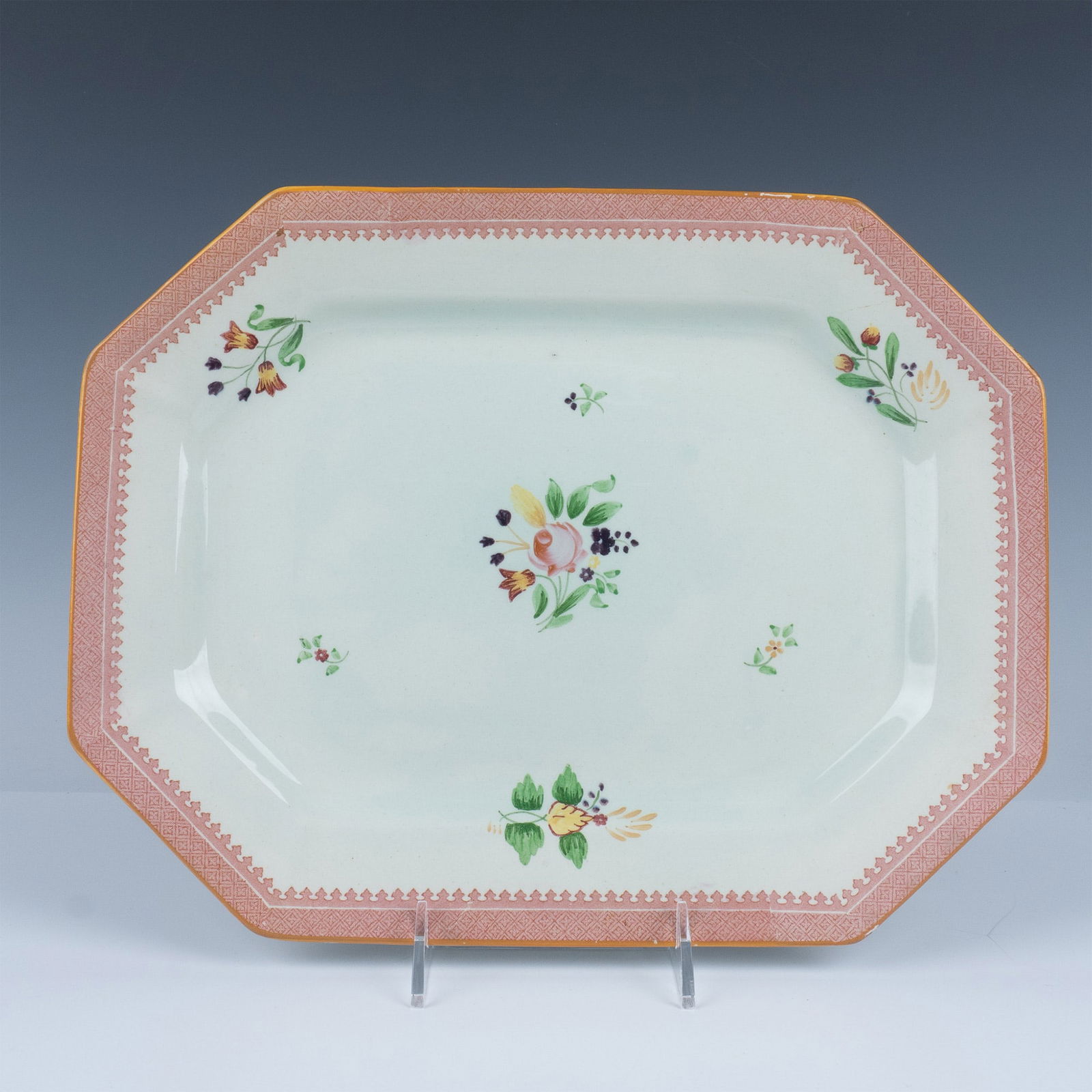 Adams Ironstone Calyx Ware Serving Platter (1 of 4)