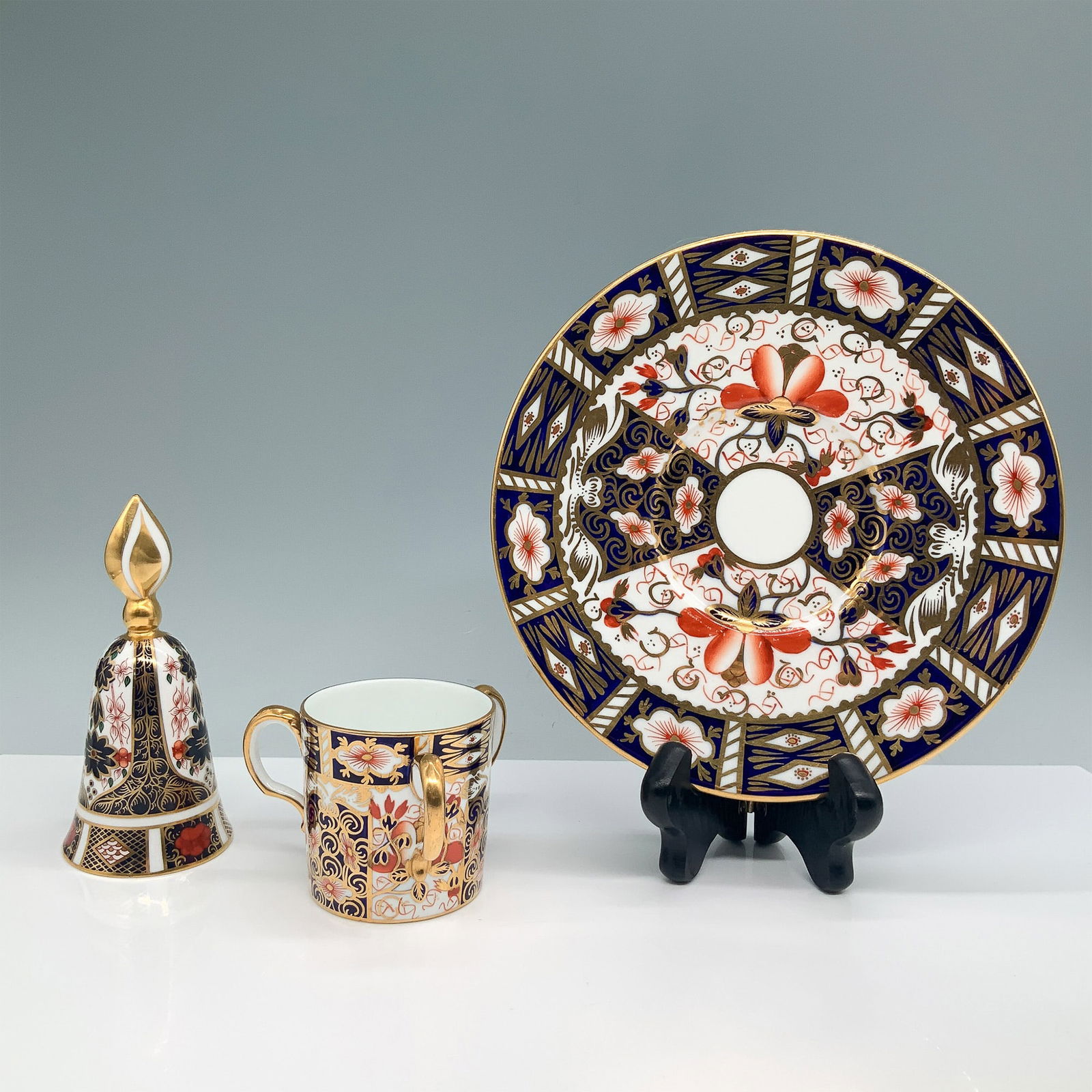 3pc Royal Crown Derby Porcelain Imari Tableware Set (1 of 4)