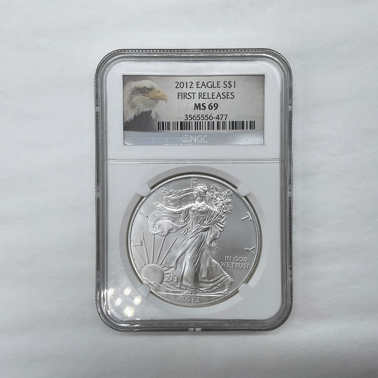2012 Silver American Eagle Dollar NGC Graded MS69 (1 of 2)