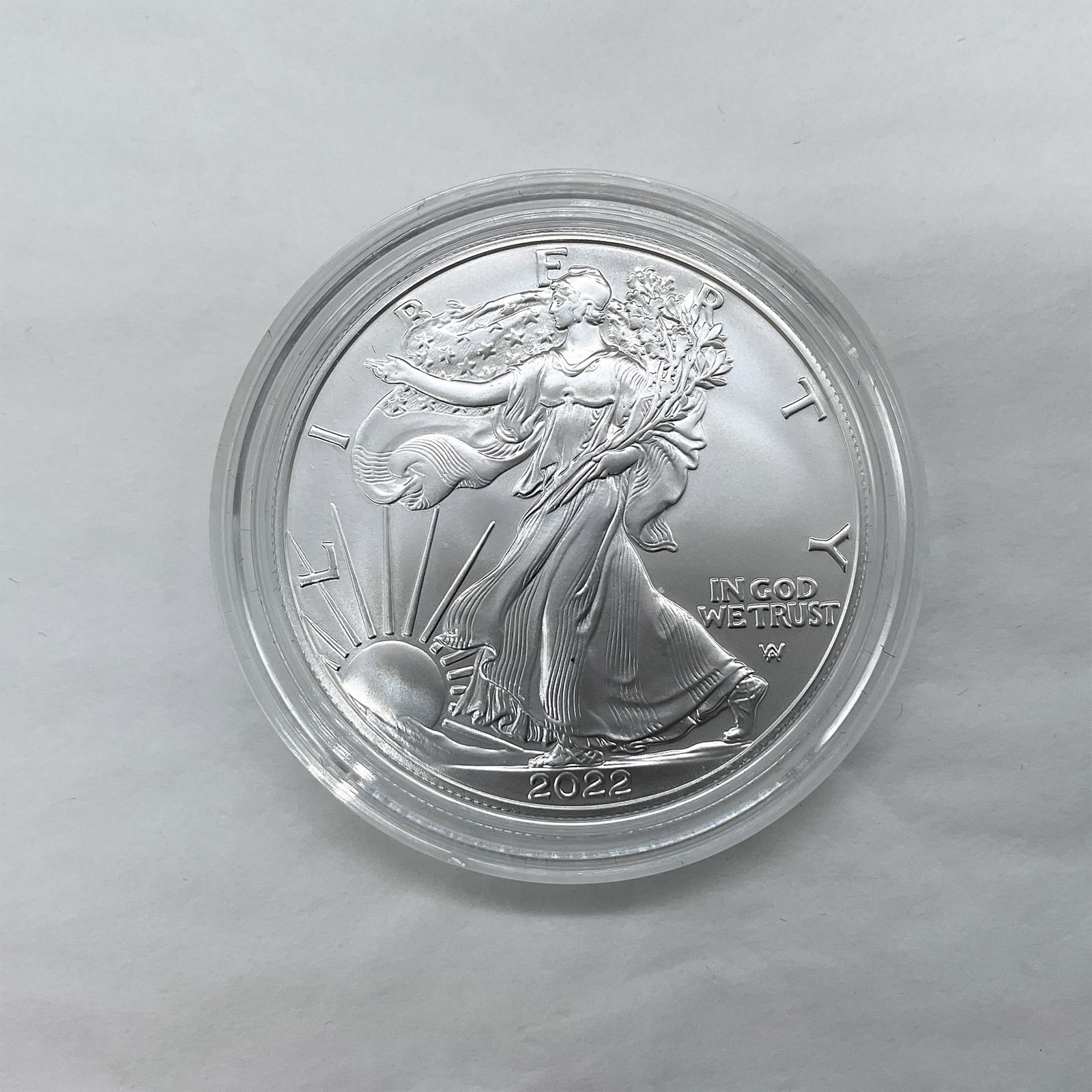 2022-W US Mint Silver Flying Eagle T-2 Dollar Uncirculated (1 of 3)