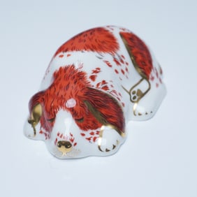 Royal Crown Derby Paperweight, Puppy