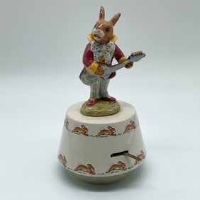 Royal Doulton Music Box, Hey Jude Rabbit Playing Guitar