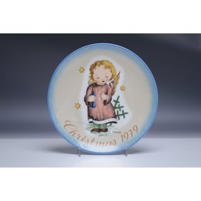 Schmid Christmas Plate 1979, Starlight Angel