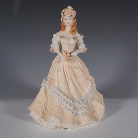 Coalport Age of Elegance Easter Bonnet Porcelain Figurine
