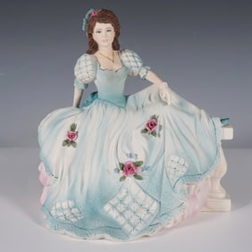 Coalport Porcelain Figurine, Age of Elegance On the Balcony
