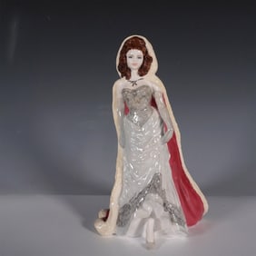 Coalport Porcelain Christmas Ball Figurine