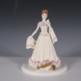 Coalport I'll Never Forget You Pink Carnations Figurine