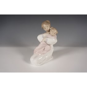 Nao by Lladro "A Hug of Love" Porcelain Figurine, 1467