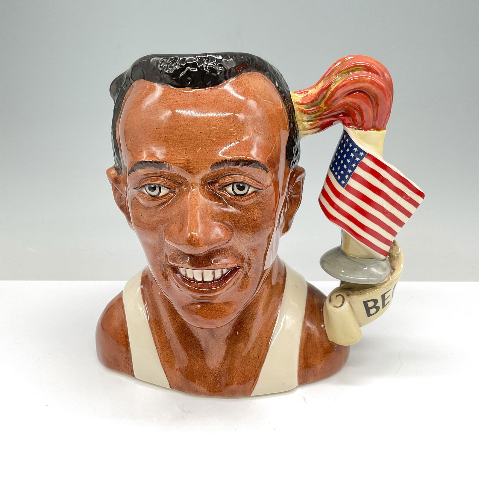 Jesse Owens D7019 - Royal Doulton Character Jug (1 of 3)