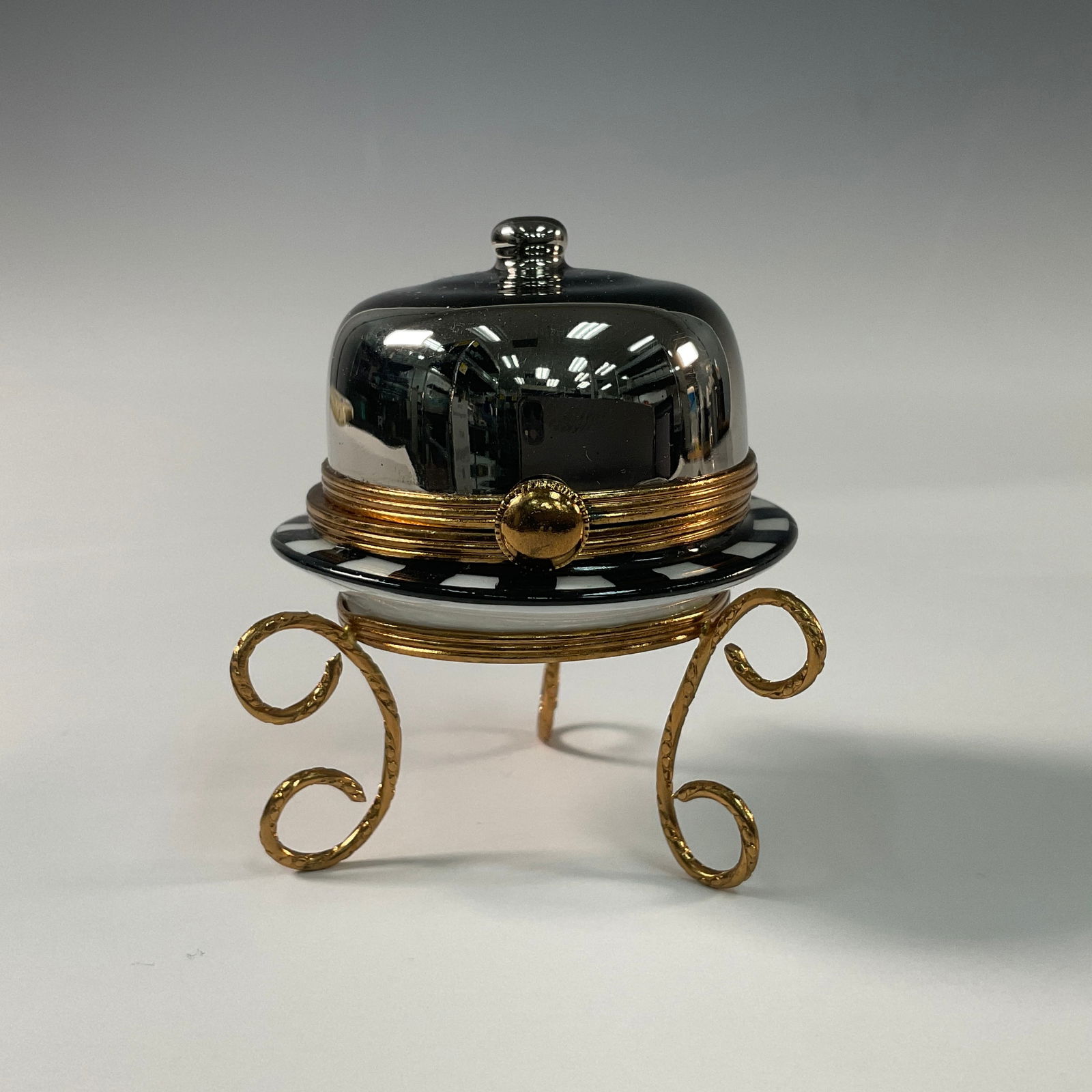 Sinclair Limoges French Serving Cloche Theme Collectible Box (1 of 5)