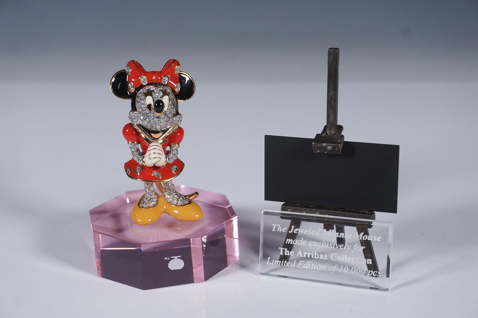 3pc Arribas Brothers LE Jeweled Minnie Mouse Figurine (1 of 5)