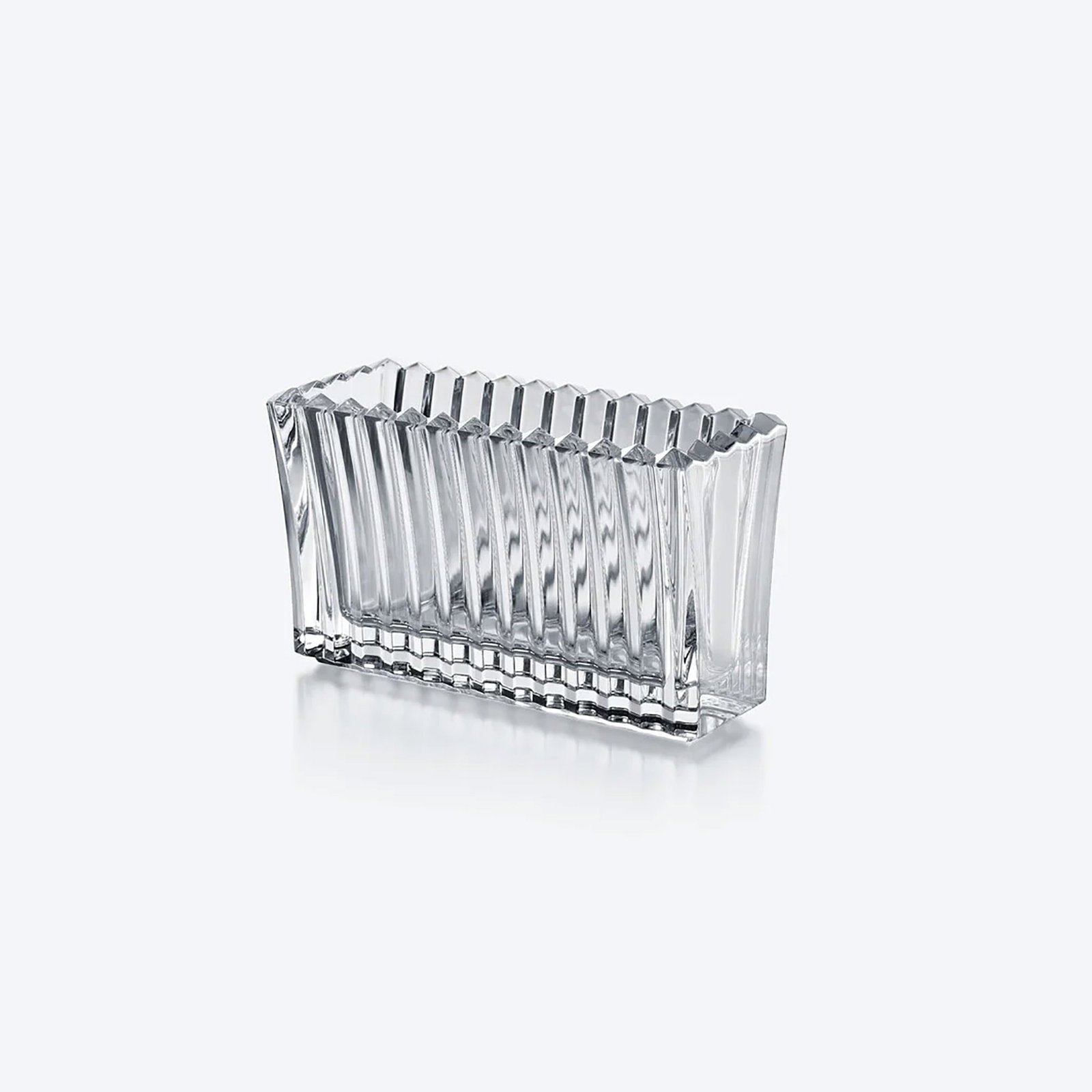 Baccarat Crystal Mille Nuits Vase, Infinite No 1, Sealed Box: This Baccarat Crystal Mille Nuits Infinite No 1 Vase is a distinguished design from the renowned French crystal manufacturer, Baccarat. Created by designer Mathias and released in 2021, this elegant v