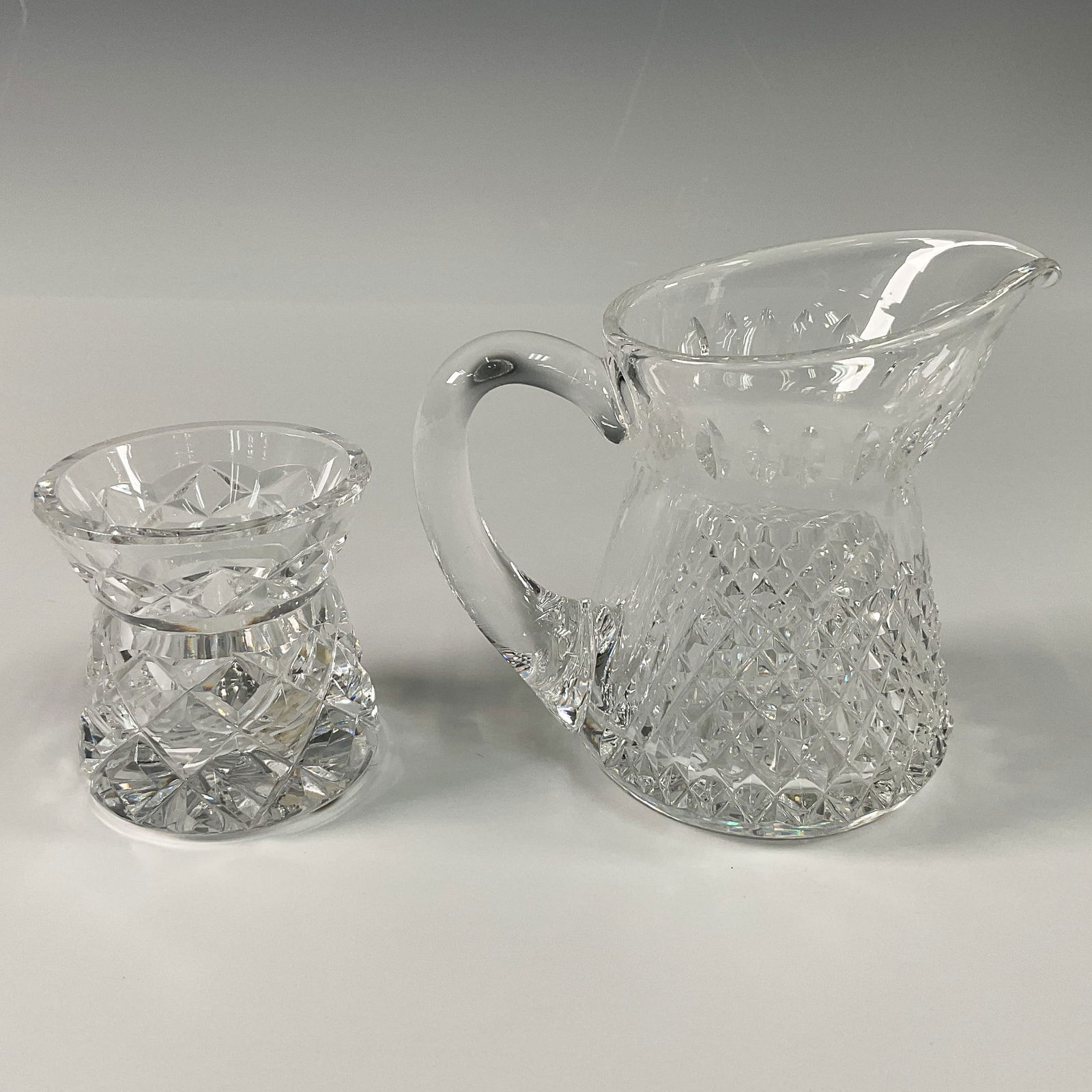 2pc Waterford Crystal Toothpick Holder and Alana Creamer (1 of 4)