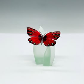 Swarovski Crystal Adena Light Siam on Frosted Glass Base