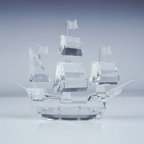 Swarovski Crystal Figurine, Santa Maria Ship with Box