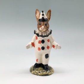 Royal Doulton Bunnykins Figurine, Clown DB129 w/ Box