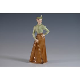 Goebel Porcelain Figurine, On The Fairway with Box