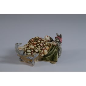 Harmony Kingdom Clair de Lune Figurine, Colette and Cat