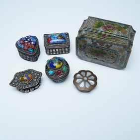 4pc Collection of Decorative Trinket Boxes