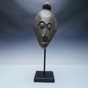 African Tribal Mask on Stand