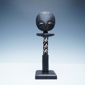 Kenyan Hand-Carved Akuaba Fertility Figure
