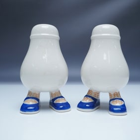 Pair of Carlton Ware Salt and Pepper Shakers, Walking Ware