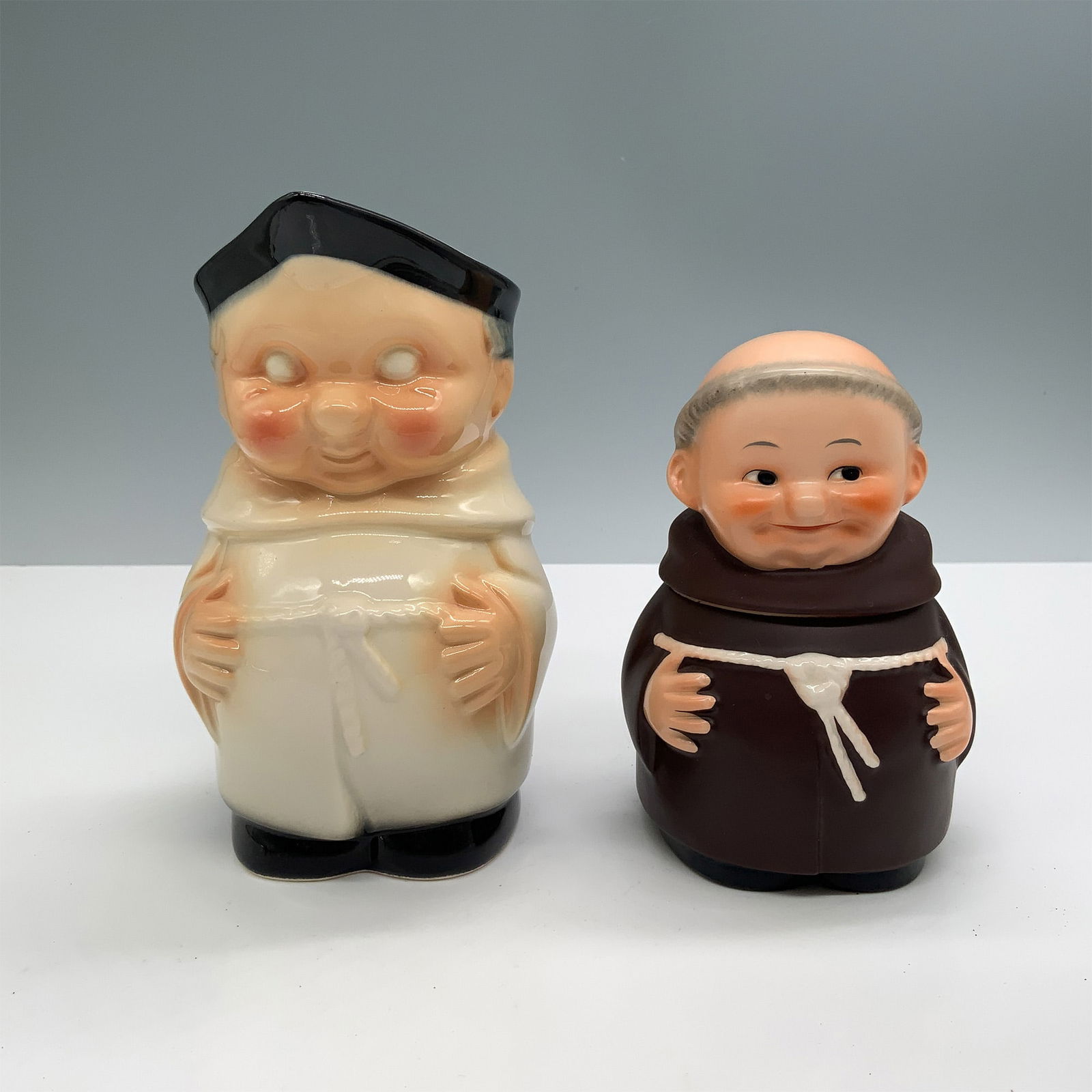 2pc Goebel Jolly Monks Jar & Cream Set (1 of 4)