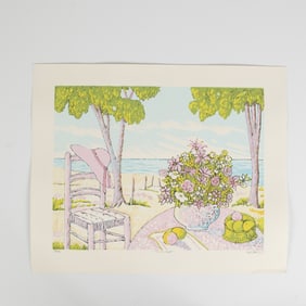 Lloyd Van Pitterson, Original Serigraph, Pink Hat, Signed