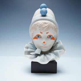 Cybis Porcelain Bust, Funny Face Clown