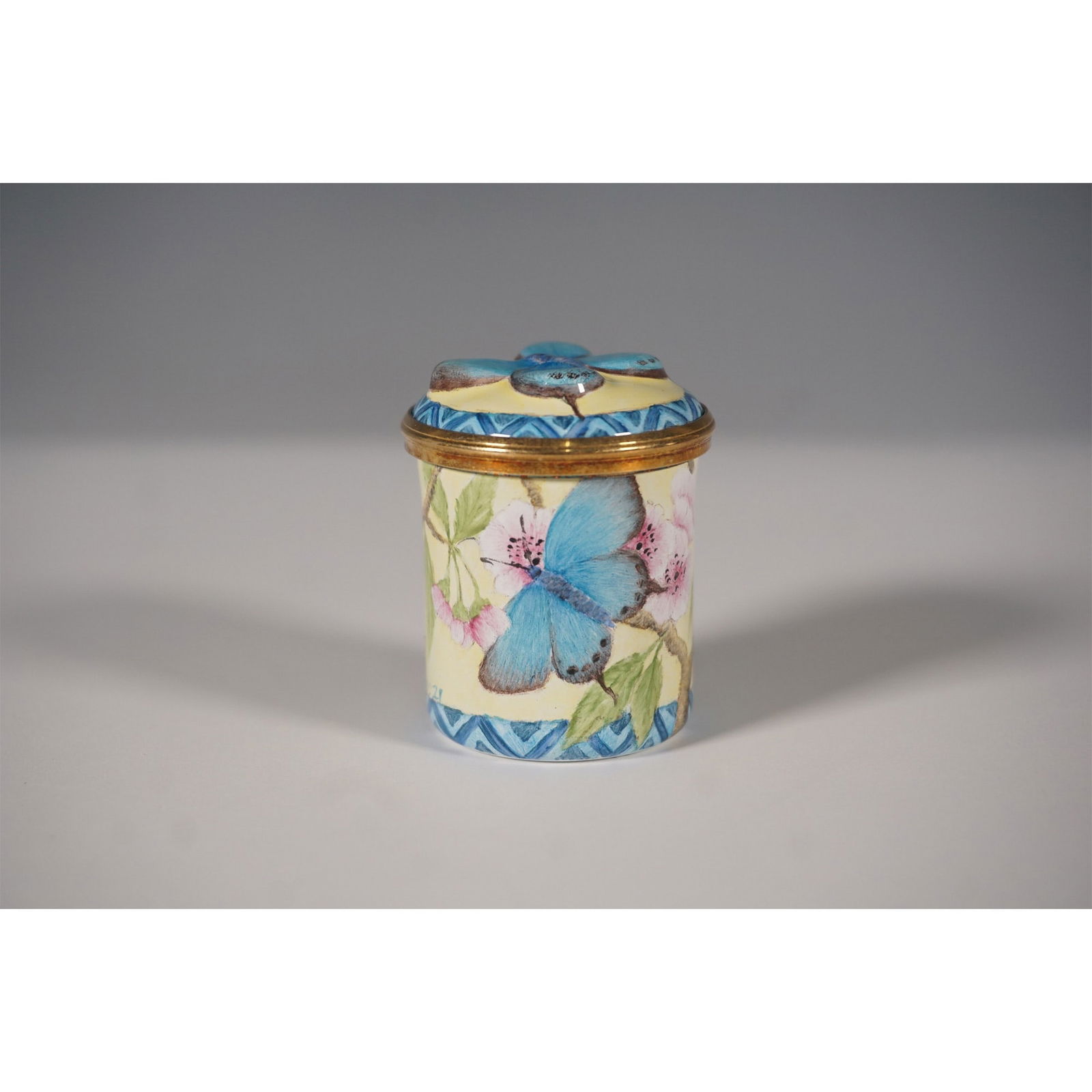Elliot Hall Enamel Treasure Box, Butterfly Limited Edition 1/1 (1 of 5)