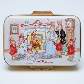 Royal Doulton Bunnykins Millennium Enamel Box, Limited Edition