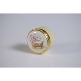 Crummles Enamel Box, Bunny in Cradle