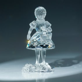 Swarovski Crystal Figurine, Red Riding Hood w Basket 191695