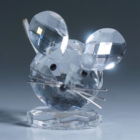 Swarovski Silver Crystal Mouse with Box