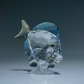 Swarovski Crystal Figurine, Blue Tang Fish