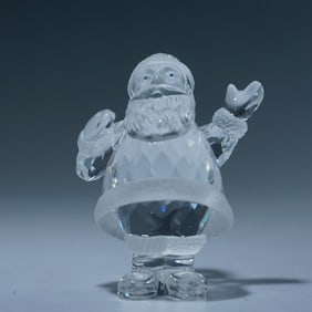 Swarovski Silver Crystal Santa Claus with Box