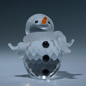 Swarovski Crystal Figurine, Snowman 250229