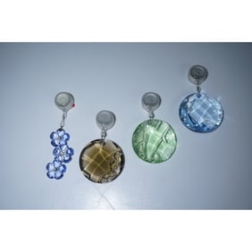 4pc Swarovski Crystal SCS Gift Window Ornaments