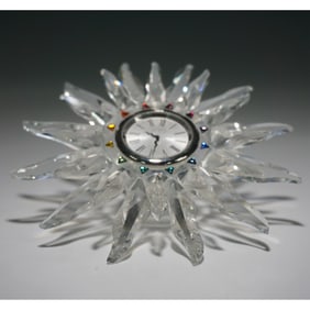 Swarovski Solaris Crystal Table Clock