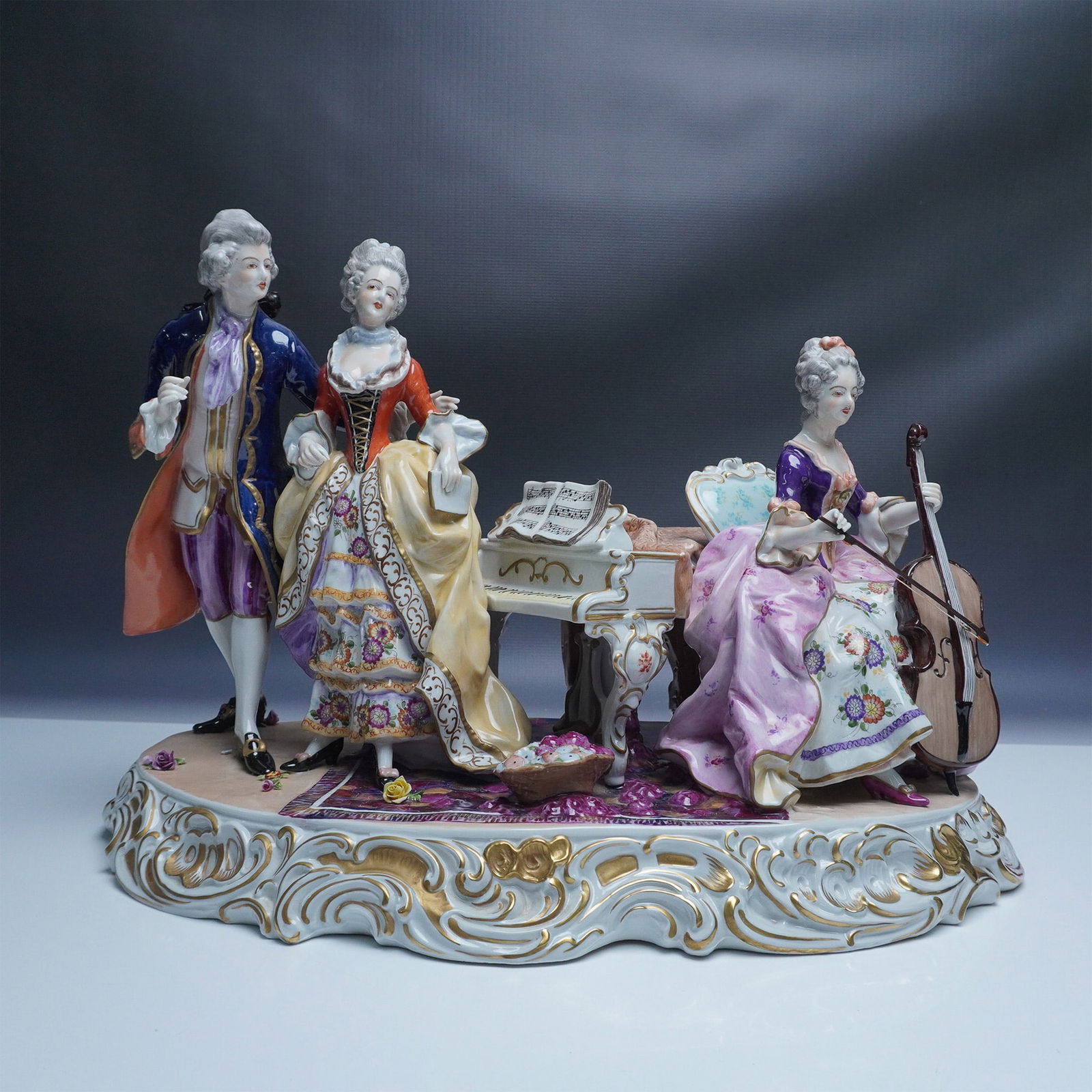 Unter Weissbach Porcelain Figurine Group, Musicians (1 of 6)
